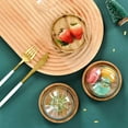thumbnail image 5 of Small Dessert Plate Dessert Cup Mousse Tray Cake Plate Wooden Glass Cover Dessert Plate Glass Domed Serving Plate for Confectionery and Baked Goods, 5 of 7