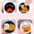 thumbnail image 3 of 2 Rolls Halloween Favors Stickers，Pumpkin Sticker Party Gift Sealing Label Baking Cake Sealing Sticker for Halloween Envelope Gift Decoration, 3 of 5