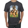 thumbnail image 1 of Wild Bobby, German Shepherd Dog Animal Pet Lover, Dog Lover, Men's Graphic Tees, Charcoal, X-Large, 1 of 3