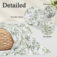 thumbnail image 3 of Sage Green Eucalyptus Throw Pillow Covers, Spring Watercolor Botanical Leaves Soft Breathable Pillow Cases with Invisible Zipper for Sleeping, Small Pillowcases for Couch Bed Sofa Chair 16x24 Inches, 3 of 9