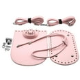 thumbnail image 1 of lionlar 7Pcs/Set Leather Bag Bottom Base Drawstring Strap Bag Buckle Shoulder Bag Making Pink, 1 of 5