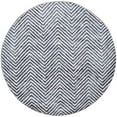 thumbnail image 1 of Safavieh Soho 6' Round Hand Tufted Wool Rug in Ivory and Navy, 1 of 9