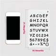 thumbnail image 2 of Gkeoshab DIY Silicone Mould Letter Stencils 12 Pack 4 X 7 Inch Alphabet Stencils Letter Stencil Lettering Alphabet Stencil Stencils Stencils Letters And Numbers Home & Garden, 2 of 6