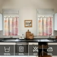thumbnail image 2 of Abstract Oil Paiting Watercolor Kitchen Curtains - Vintage Tier Cafe Curtains for Bathroom Living RV Rod Pocket Window Drapes 36 Inch 2 Panels Set 28"x36" Window Treatment Tiers, 2 of 4