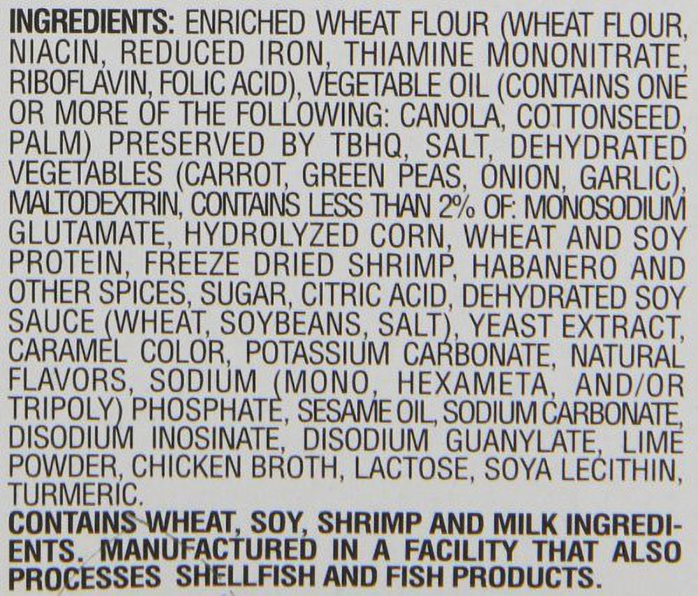 Maruchan, Instant Lunch Lime Chili Flavor with Shrimp Ramen Noodle Soup, 2.25 oz, 12 Ct