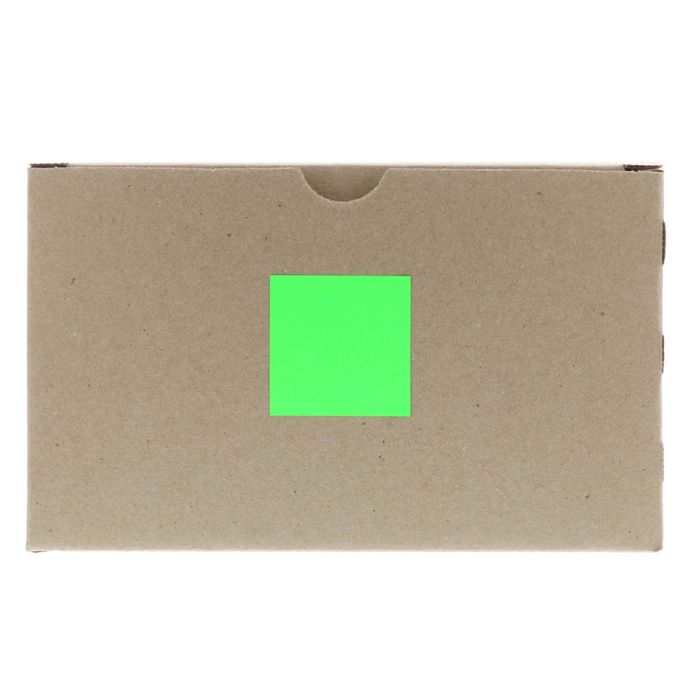 JAM Paper Square Address Labels, 2 x 2, Neon Green, 120 per Pack