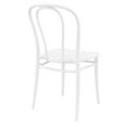 thumbnail image 2 of Luxury Commercial Living 33.5" White Stackable Patio Armless Dining Chair, 2 of 8