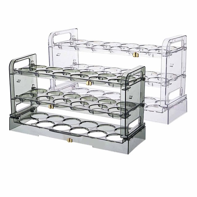 Caja de Almacenamiento de huevos Soledad Apilable de Gran Capacidad 36 huevos 30 cm x 17,5 cm x 10 cm