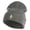 Black Marled, variant on Small Banana Fruit Iron on Patched 12 Inch Long Knitted Beanie - Rust OSFM