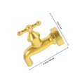 thumbnail image 2 of HEATSHAKING 1Set Faucet Fountain Floating Tap Reusable Plastic Golden Invisible Design Diy Outdoor Water Fountain Kits, 2 of 6