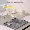 thumbnail image 6 of SDFGTstore Silicone Drain Slope Dish Drying Mats For Efficient Water Drainage In Kitchen, 6 of 7