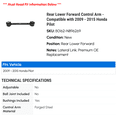 thumbnail image 2 of Rear Lower Forward Control Arm - Compatible with 2009 - 2015 Honda Pilot 2010 2011 2012 2013 2014, 2 of 2