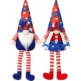 thumbnail image 3 of Ayieyill Patriotic Gnomes Home Decor Plush Red White Blue Polyester Decoration, Set of 2, 14.5inches, 3 of 7