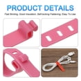 thumbnail image 4 of Unique Bargains Lot de 12 Attaches de Câble Réutilisables à Fermeture Éclair 3 Trous Attache de Fil Réglable pour Maison Bureau (Noir, Blanc, Rose, Rouge), 4 of 5