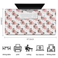 thumbnail image 5 of Long Mouse Pads for Desk,White Cow Strawberry Pattern Desk Mats on Top Of Desks, Desk Mouse Pad Extra Large with 3mm Non-Slip Base and Stitched Edge for Gaming,Office,Work,Home 47.3"x23.6", 5 of 6