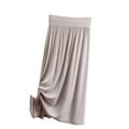 thumbnail image 2 of Xunlbb Up to 50% off Maxi Skirt, Ladies' Solid Color Fashionable Loose And A-line Skirt Pleated Skirt Gift for Girls, on Clearance, 2 of 4