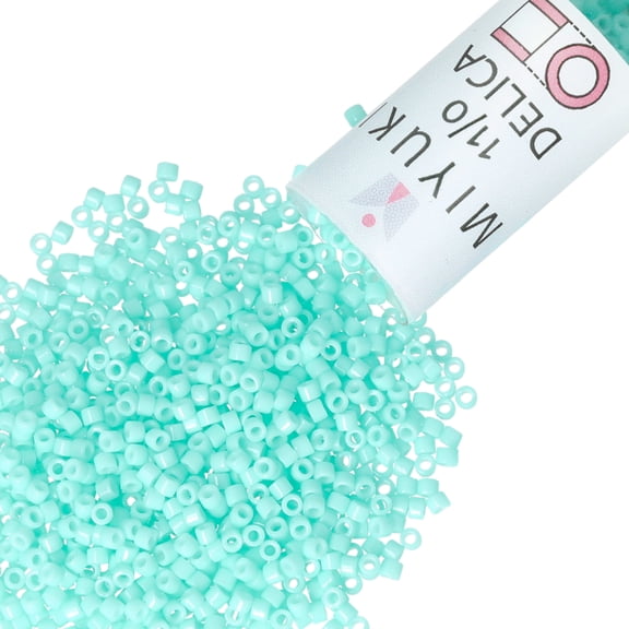 Miyuki Delica Seed Beads – Size 11/0 (1.6 mm), DB2122, Duracoat Opaque Catalina, 7.2 g, Approx. 1440 Beads