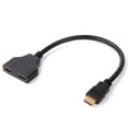 thumbnail image 1 of Wbxfbo 1080 HDMI Splitter Adapter Male To Female Office Monitor Pc Laptop Best, 1 of 8
