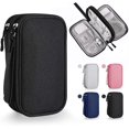 thumbnail image 1 of Organizador Portátil, Bolsa para Accesorios Electrónicos Accesorios de electrónica Estuches Bolsa de Viaje Universal para Discos Duros, Cables USB, Auriculares, Móviles, Cargadores (Negro), 1 of 5