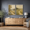 thumbnail image 4 of Framed Canvas Print Vintage Country Landscape Wall Art Set of 2 Modern Farmhouse Decorative for Living Room Bedroom - 24"x36"x2 WHITE, 4 of 8