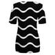 thumbnail image 5 of Elegante mujer cuello redondo impresión manga corta camiseta blusa Tops sudadera OAVQHLG3B Store lin121212, 5 of 5