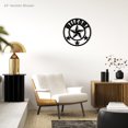 thumbnail image 2 of Welcome Star Round Sign - Beautiful Solid Steel Home Decor Decorative Accent Metal Art Wall Sign, 2 of 6