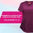 thumbnail image 7 of Natural Uniforms Women's Ultra Soft Stretch Mock Wrap Scrub Top 82011 (Burgundy, XXX-Large), 7 of 7
