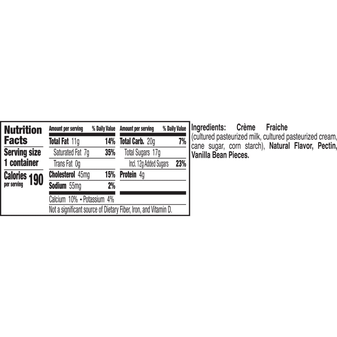 Haagen Dazs Cultured Cream Yogurt Style Snack, Vanilla Bean, 4 oz Cup
