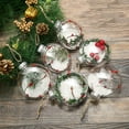 thumbnail image 4 of 4E's Novelty 3.15" Round Glass Ball & 1.22" Flat Ornaments (12Pcs, 6 of Each) - 80mm Shatterproof  Clear Ornaments for Crafts Fillable for DIY Projects, 4 of 8