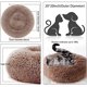 thumbnail image 5 of Camas para gatos de interior, redondas de 24 pulgadas, lavables, con forma de dona, suaves, suaves y cálidas, para perros pequeños y gatitos., 5 of 5