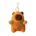thumbnail image 1 of Llavero de peluche de capibara, ideal como regalo de cumpleaños para amigos y familiares. Mochila, 1 of 9