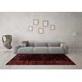 thumbnail image 3 of Ahgly Company Indoor Rectangle Abstract Red Modern Area Rugs, 2' x 4', 3 of 4