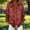 *Red, variant on ClodeEU Women' s Long Sleeve Shimmer Daily Print Button Down Shirt,Fashion Loose Fit Top Red,Womens Plus XXXXL