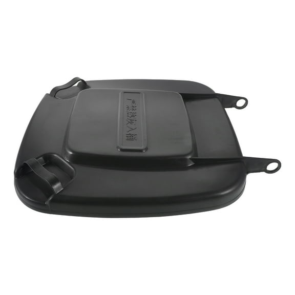 Tineasur Black Plastic Yard Trash Bin Lid Cover for Outdoor Garbage Cans Replacement