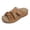 Brown, variant on HNMKIU Women Sandals Comfortable Women's Slides with Floral Hollow Out Design for Daily Leisure Thick Sole Open Toe Footwear for Casual Outfits Summer Shoes Beige,5.5