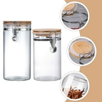 UPOUART Stainless Steel Airtight Food Storage Containers 2 Pieces Pantry Organizer Set
