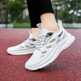 thumbnail image 5 of VBARHMQRT Female Barefoot Shoes Women Dressy Men and Women Shoes Comfortable Mesh Breathable Couple Running Sneakers Walking Sneakers for Women White Fashion Sneakers for Women, 5 of 7