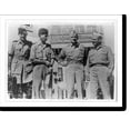 thumbnail image 2 of Historic Framed Print, [Air Chief Marshals Sir Arthur Coningham and Sir Arthur Tedder and Generals Carl Spaatz and James Doolittle posed standing], 17-7/8" x 21-7/8", 2 of 9