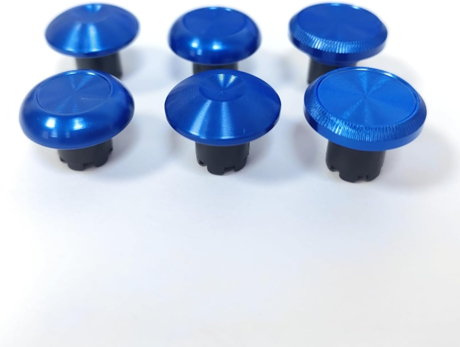 Prociv 10 in 1 Metal Thumbsticks for PS5 Edge Controller, 6 Analog Stick Joystick 4 Back Paddles Triggers Buttons Interchangeable Replacement for PS5 Edge Controller (Blue)