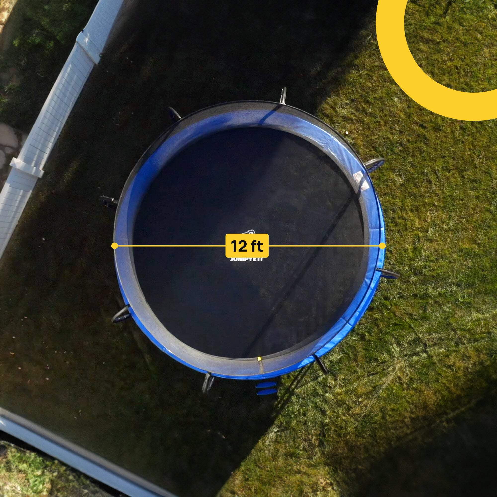 Jump Yeti 12' Round Above Ground Trampoline