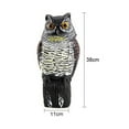 thumbnail image 2 of Generic 360Rotate Head Owl Decoy Scarecrow Realistic Bird Pest Repellent Garden Protector, 2 of 9