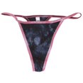 thumbnail image 1 of Black Crinkle - Thong Panties, 1 of 1