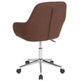 thumbnail image 3 of Flash Furniture Cortana Home and Office Mid-Back Chair in Brown Fabric, 3 of 4
