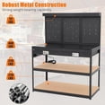 thumbnail image 5 of Heavy Duty Garage Workbench – 1000 lbs Capacity with Pegboard, Drawers, and Hooks, 5 of 6