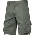 thumbnail image 6 of SDNall Mens Cargo Shorts Work Shorts Mid-Waist Multi-Pocket Pants Casual Sports Shorts (Green,Sizes:S-2XL), 6 of 9