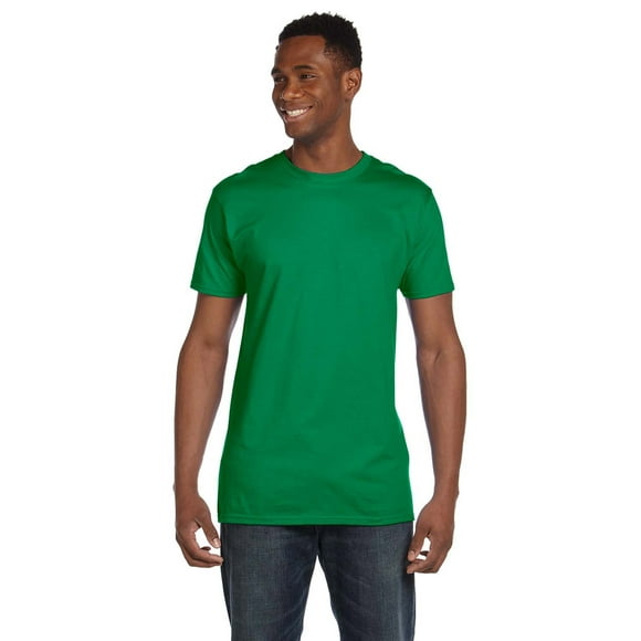 Hanes 4980 Nano Cotton T-Shirt - Kelly Green - Small