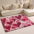 thumbnail image 2 of Love Hearts in Valentine Area Floor Mats Soft Large Nursery Rugs Non-Slip Foam Carpets Living Room Doormat for Bedroom Dinning Decor 36" x 24", 2 of 7