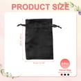 thumbnail image 2 of Uxcell Satin Jewelry Bags with Drawstrings, Silk Earring Gift Bags Wedding Pouch Fit for Candy Christmas Red/Navy Blue/Black 3 x 4 Inch, 2 of 7