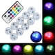 thumbnail image 1 of 10 mini luces LED sumergibles ALED LIGHT, lámpara subacuática, impermeable, RGB, multicolor, con 1 control remoto para piscina, estanque y agua., 1 of 4