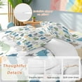 thumbnail image 2 of Cal King 4 Piece Bedding Set Cartoon Cat Seamless Soft Breathable Duvet Cover and Pillowcase,Funny Animal on White Duvet Cover Set Washable Bed Sheets for Bedroom Dormitory Guest Room, 2 of 9